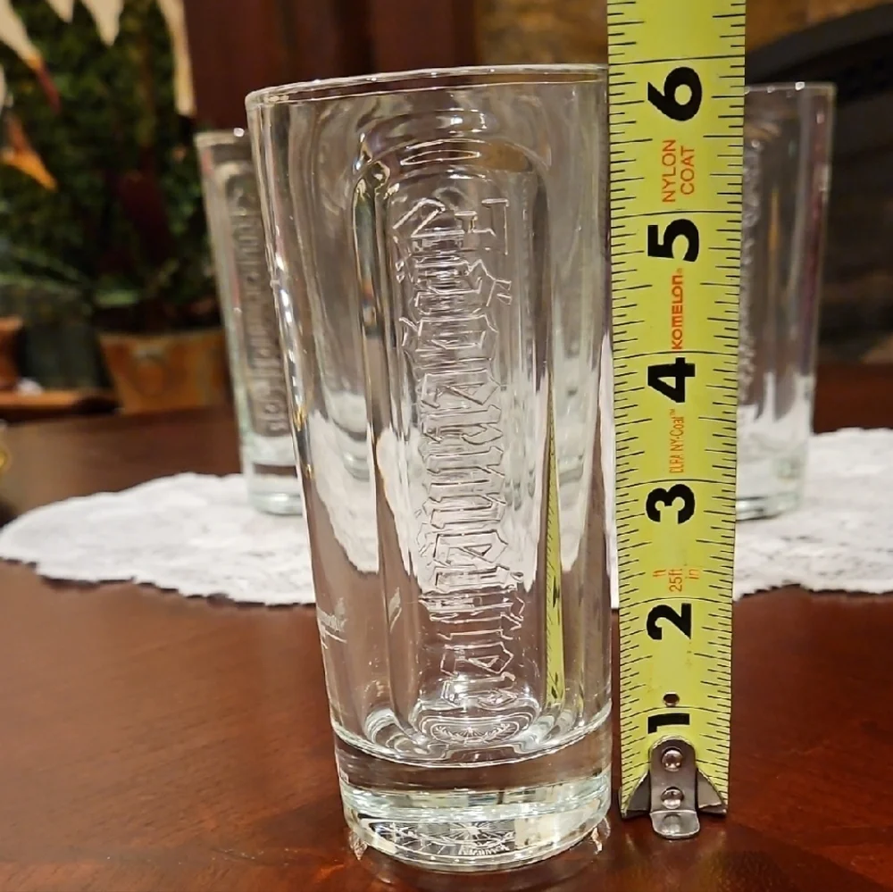 Vintage Jägermeister 0.2L Embossed Highball Glasses - Set of 2 Rastal Barware